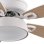Iluminashop Ventilador de Techo LED 30W Blanco/Haya Motor DC