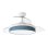 Iluminashop Ventilador de Techo con Luz LED y Mando 72W Blanco/Azul Motor DC