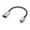 Adaptador USB-C para USB-A mtXtec Preto/Prateado 0,15 m
