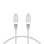Cabo de dados e carregamento Ksix 60W USB-C para USB-C Power Delivery Carregamento ultrarrápido, trançado 2m branco