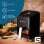 Fritadeira de Ar Grunkel Black Easy Fryer 4L 1200W com Janela e Iluminação Interior