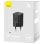 Baseus Mini Cargador de Red 1xUSB-C Carga Rápida GaN5 20W Negro