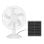 Iluminashop 309563 Ventilador de Mesa Solar 20W Blanco