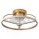 Iluminashop 350853 Ventoinha de Teto LED Verão e Inverno com Comando à Distância 60W Preto/Dourado