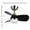 Deckenventilator mit Licht IluminaShop 305419 24W 107cm 6 Stufen Fernbedienung Winterbetrieb