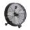 Ventilateur de Sol Industriel IluminaShop 349607 360W 3 Vitesses Métal Aluminium Noir Roulettes