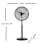 Iluminashop 309517 Ventilador de Pie 120W Negro