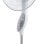 Iluminashop 309539 Ventilador de Pie con Mando a Distancia 45W Blanco/Gris