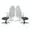 Noblechairs Footrest 2 Reposapies de Piel Sintética Negro