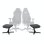 Noblechairs Footrest 2 Reposapies de Tela Negro