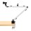 Streamplify MOUNT ARM Soporte para Montaje en Escritorio de Micrófono/Smartphone/Ring Lamp Blanco