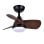 Iluminashop 305287 Ventilador de Techo LED Verano e Invierno con Mando a Distancia 24W Negro/Marrón