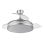 Iluminashop 334886 Ventilador de Techo LED con Mando a Distancia Y Palas Retractiles 72W Plata
