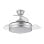 Iluminashop 334889 Ventoinha de Teto LED com Comando à Distância e Pás Retráteis 72W Prateada
