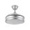 Iluminashop 334889 Ventoinha de Teto LED com Comando à Distância e Pás Retráteis 72W Prateada