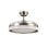 Iluminashop 350455 Ventilador de Techo LED con Temporizador Mando a Distancia Palas Retractiles 72w Plata