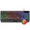 Mars Gaming MCP124 Combo 3 en1 Teclado LED RGB + Ratón RGB 3200 DPI + Alfombrilla, Portugués, Negro