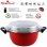 Magefesa Praga Freidora 24 Cm Con Tapa Apta Para Inducción Y Lavavajillas Granate