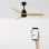 Create Wind Stylance Ventilador de Techo sin Luz WiFi 40W 132cm Negro/Madera