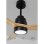 Create Wind Stylance Ventilador de Techo Con Luz Sin Wifi 40W Negro/Madera