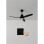 Create Wind Stylance Ventilador de Techo con Luz con Controlador de Pared 40W Negro