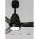 Create Wind Stylance Ventilador de Techo con Luz con Controlador de Pared 40W Negro