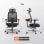 Newtral MagicH-BPro Silla Ergonómica con Reposapiés Negro