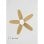 Create Wind Flowood Ventilador de Techo Silencioso 107cm de Diámetro 60W Con Luz Sin Wi-Fi Níquel