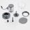 Severin KM 3867 Tritatutto Universale 1L 400W Nero Opaco/Acciaio Inossidabile