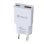 Muvit For Change Slim 1 USB QC 3.0 18-W-Wandladegerät + 1 USB-C PD 30 W, Weiß