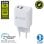 Muvit For Change Caricatore da Muro 1 USB QC 3.0 18w + 1 USB-C PD 25W Bianco