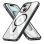 Cool Funda Magnética Transparente con Borde Negro para iPhone 15
