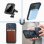 Cool Funda Magnética Transparente con Borde Plata para iPhone 15