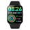 Cool Smartwatch Curved Bluetooth 49mm AMOLED Schwarz IP67 SpO2 Puls Herzfrequenz Schlaf