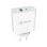 Muvit For Change Cargador de Pared 1 USB QC 3.0 18W+1 USB-C PD 65W Blanco