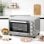 Homcom Mini Horno Eléctrico 32l 1600w 52,2x38,1x33,5 Cm Plata