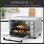 Homcom Mini Horno Eléctrico 32l 1600w 52,2x38,1x33,5 Cm Plata