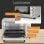 Homcom Mini Horno Eléctrico 32l 1600w 52,2x38,1x33,5 Cm Plata