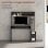 Homcom Mesa De Ordenador Moderna Con Estantes 114x45x138 Cm Gris Y Natural