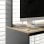 Homcom Mesa De Ordenador Moderna Con Estantes 114x45x138 Cm Gris Y Natural