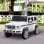 Homcom Coche Eléctrico Para Niños De +3 Años Benz G500 Carga 30 Kg Blanco