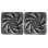 Mars Gaming MF-NCLX2 Kit 2 Ventoinhas Ultra-Silenciosas FDB 120mm Design de Pás Híbridas PWM Pretas