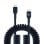 Muvit For Change Lockenkabel USB-C auf USB-C 3A/60w 1,2m Schwarz