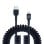 Muvit For Change Cabo Encaracolado USB para USB-C 3A/60w 1,2m Preto