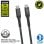 Muvit For Change Kabel USB-C auf USB-C 5A/240W 1,2m Schwarz