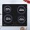 Ciarra AWBBIH4-C Table de cuisson à induction 4 zones avec bouton tactile et minuterie 6000 W 59 cm