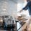 Ciarra AWBBIH4-C Table de cuisson à induction 4 zones avec bouton tactile et minuterie 6000 W 59 cm