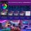 Kinsi BT Tira LED Bluetooth con Mando a Distancia 20m