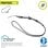 Muvit For Change Colgante Universal con Soporte Transparente + Cordon Color Negro/Blanco