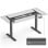 Onkron CDF222E Struttura per Tavolo Scrivania Alzabile e Funzione Memory 100Kg Nero